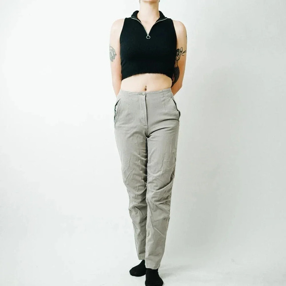 Vanilia High Rise Khaki Trousers - 38 - Picture 2 of 15